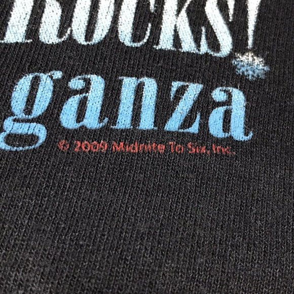Y2K Brian Setzer Orchestra Concert Tee 2009 Christmas Rocks Tour T-Shirt Mens XL - Picture 8 of 10